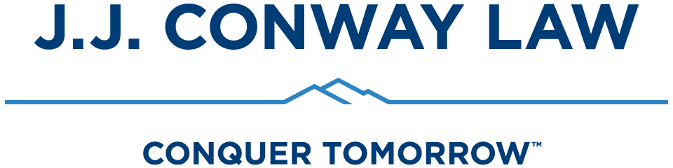 J.J. Conway Law logo with catchphrase