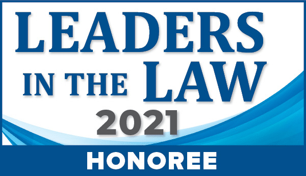 Leaders in the Law honoree badge