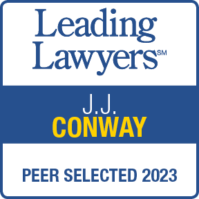 JJ Conway Leading Lawyers Badge 2023